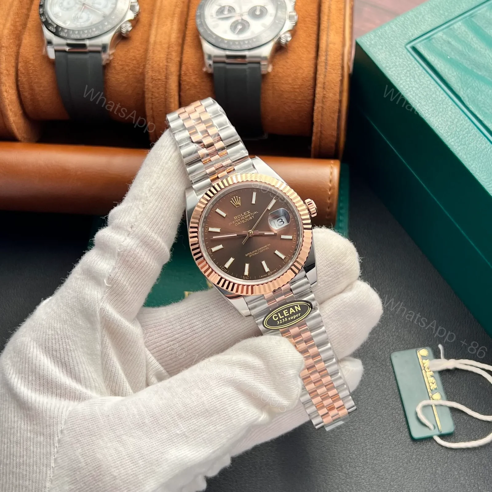 View 3 of Rolex Datejust Chocolate Dial 126331 Jubilee 41 mm