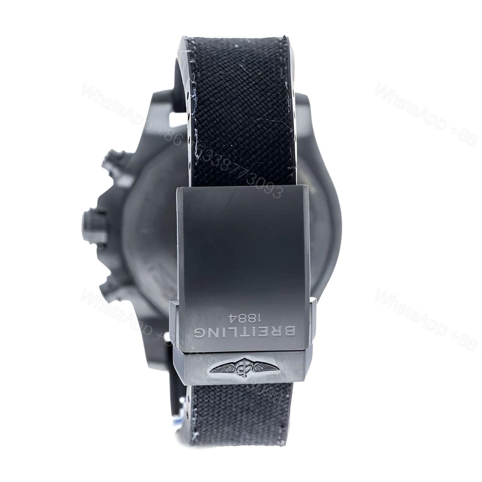 View 4 of Breitling Super Avenger II Black Steel M133711A/BF30 Replica