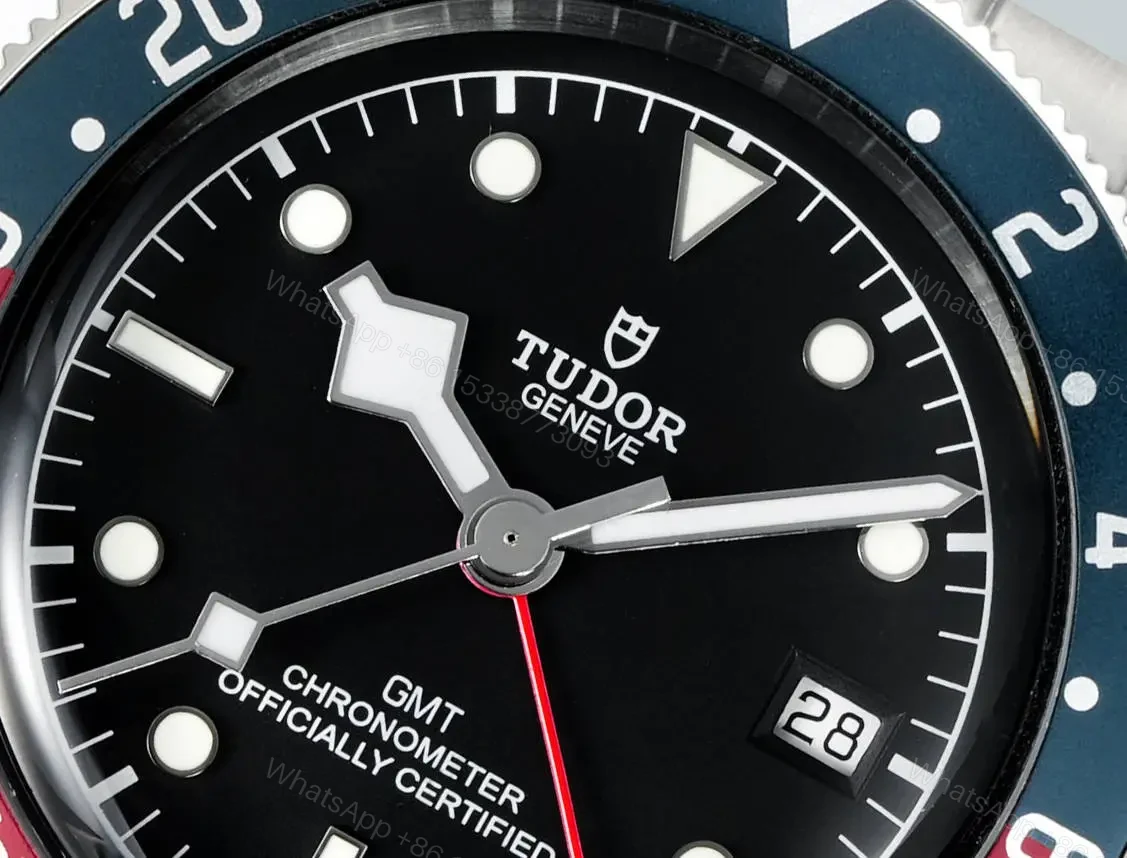 View 2 of Tudor GMT Watch Black Bay Pepsi Bezel Steel Bracelet Premium 41MM TUD-R28-PEPSI-STL-41