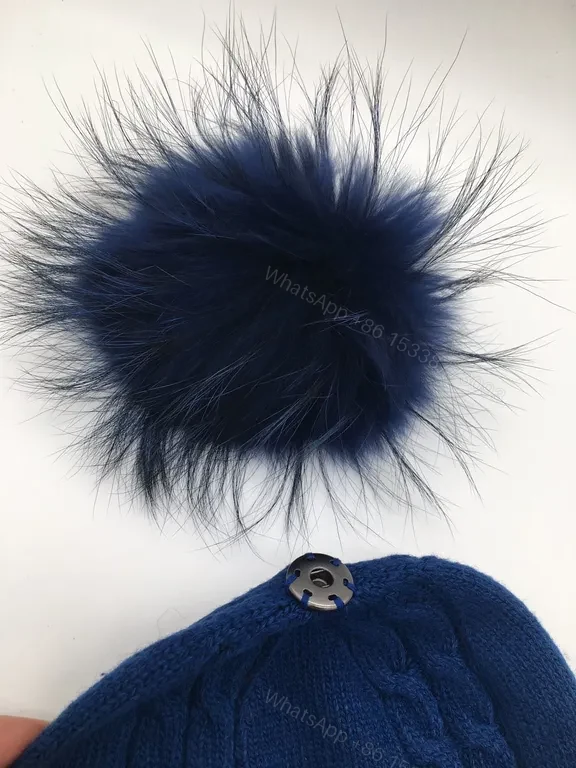 View 9 of Moncler Olive Knit Scarf & Beanie Set â€“ Premium Cable Knit with Faux Fur Pom