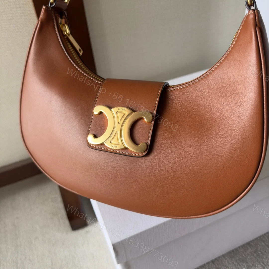 View 8 of CELINE AVA TRIOMPHE SOFT BAG IN SMOOTH CALFSKIN TAN