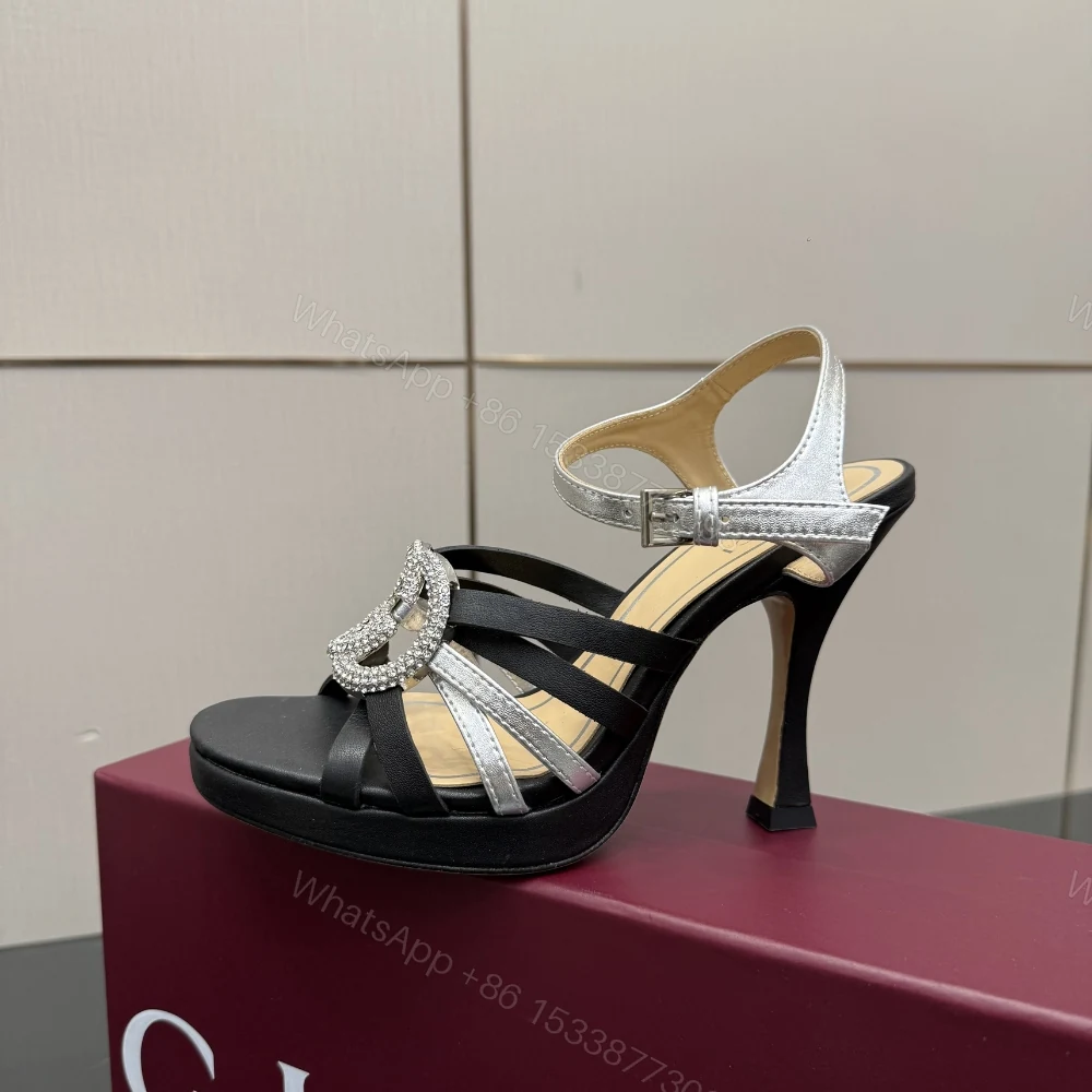 View 8 of Gucci Women Pump With Crystal Interlocking G Black