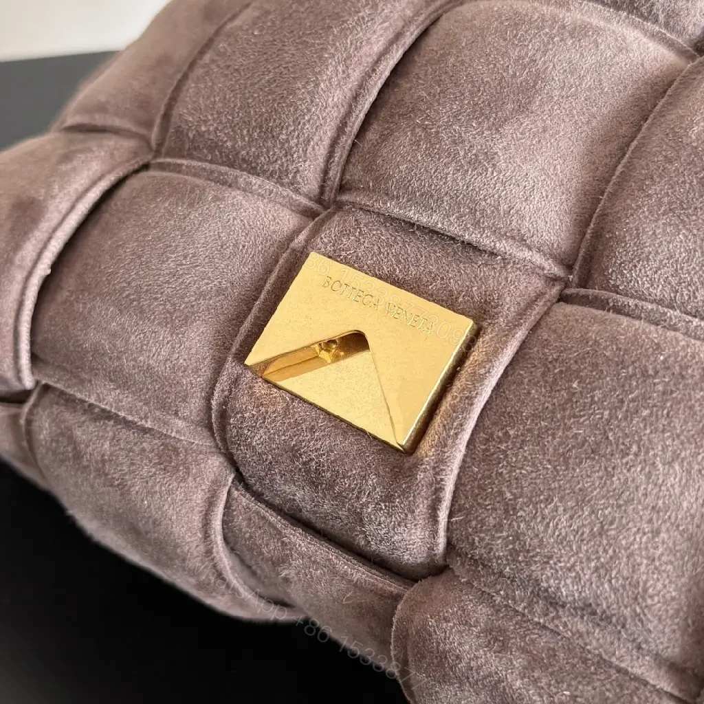 View 6 of Textured Velvet Grid Shoulder Bag: Sophisticated, Everyday Luxury