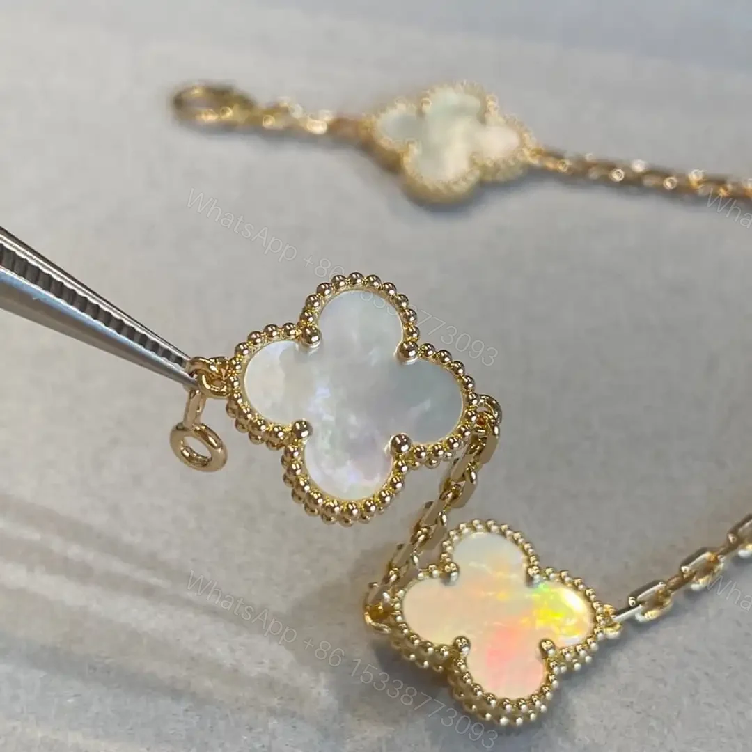 View 13 of 高仿首飾VanCleef&Arpels*RF41800貝母黃金手鏈