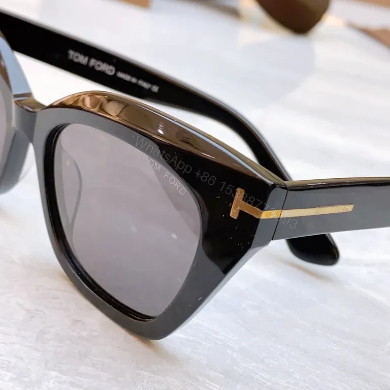 View 3 of Tom Ford Cat-Eye Sunglasses â€“ Premium Acetate, Gradient UV