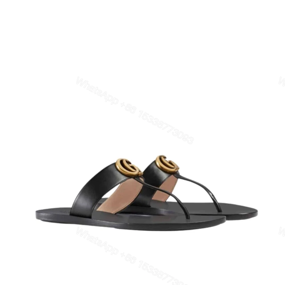 Gucci Double G Thong Black — view 1