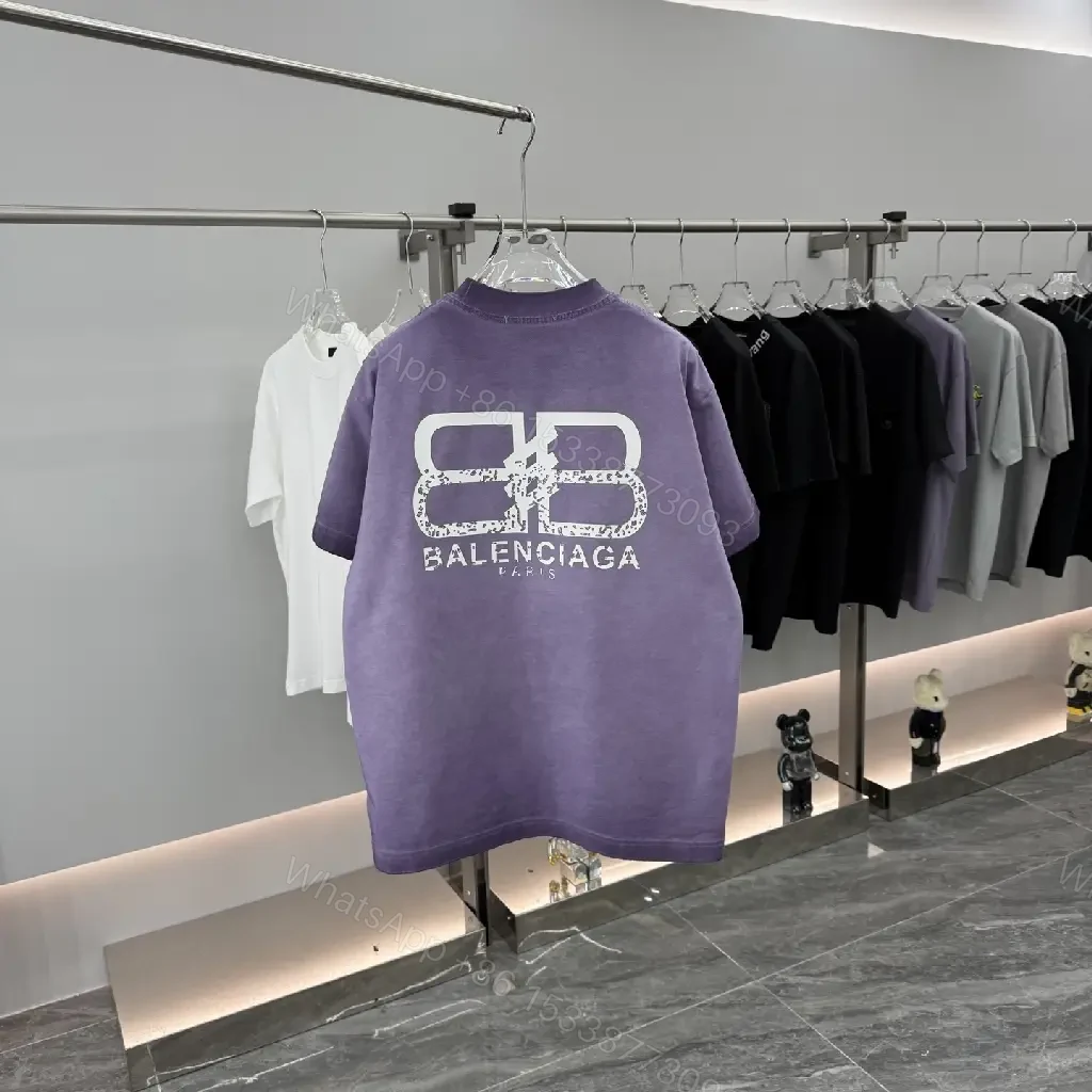 View 4 of Lavender Cotton Tee Dress | Relaxed, Embroidered Signature