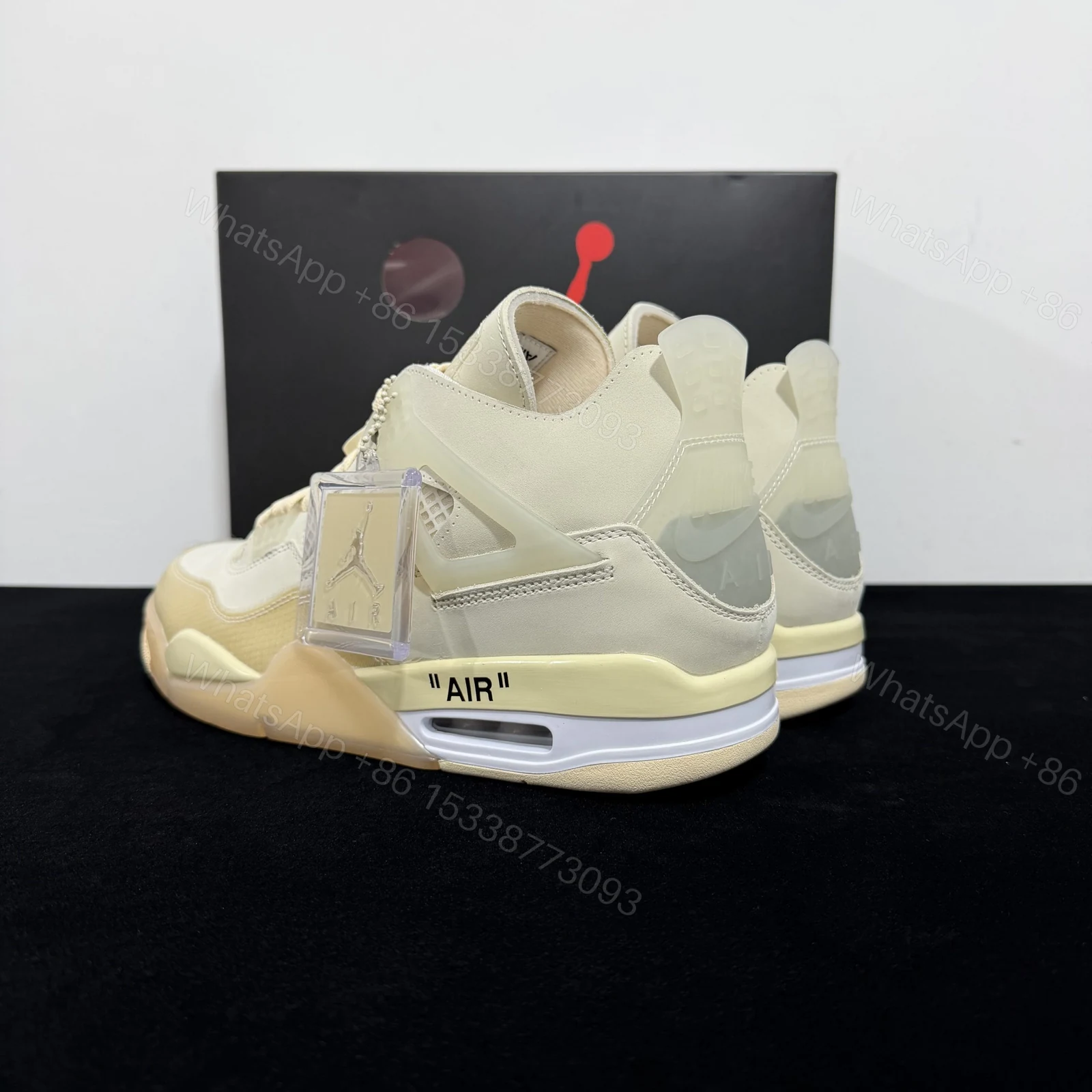 View 5 of Air Jordan 4 Retro Off-White Sail Reps
