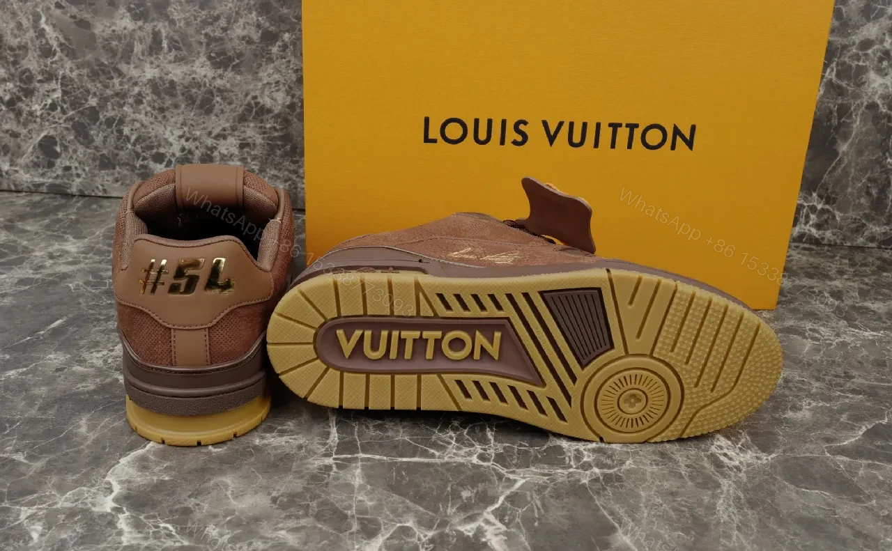 View 3 of Brown Suede Mesh High-Top Sneakers: Subtle Luxury Comfort