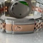View 10 of KING Factory 1:1 Rolex DateJust 41 126331 RG Fluted Bezel Best Edition 904L Steel Brown Stick Dial VR3235