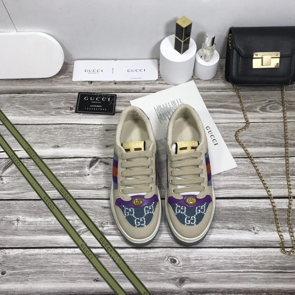 View 2 of Gucci WMNS Screener Blue GG Lamé 577684 2C830 4690