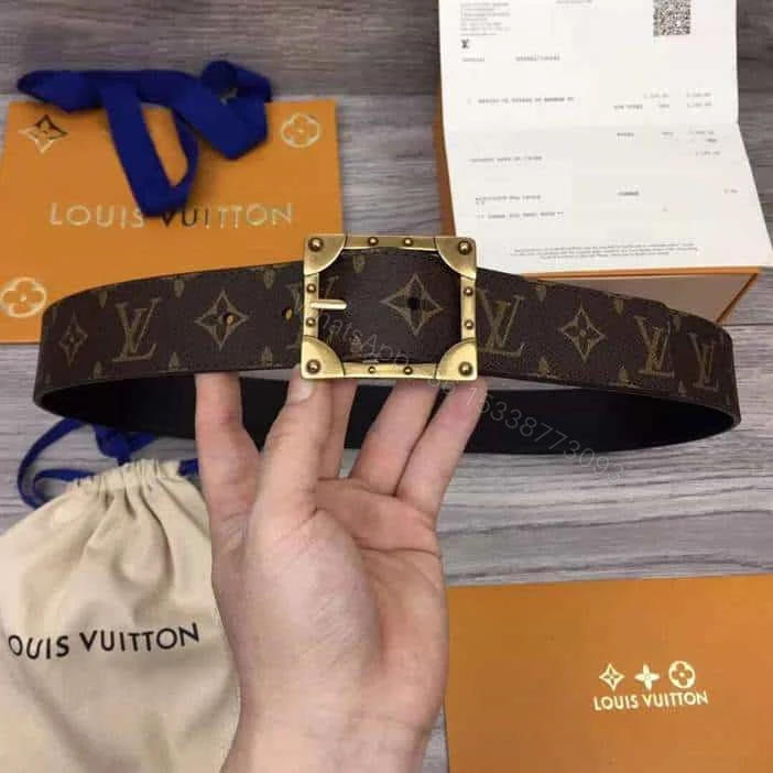 LOUIS VUITTON PYRAMIDE FRAME 40MM REVERSIBLE BELT – B166 — view 1