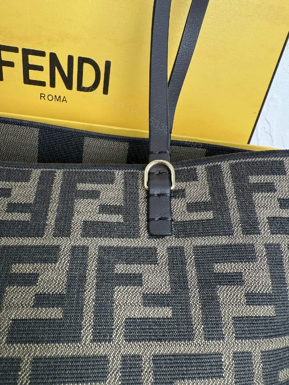 View 9 of Patterned Luxury Tote: Monogram Patterned Exterior, Spacious Tote Bag