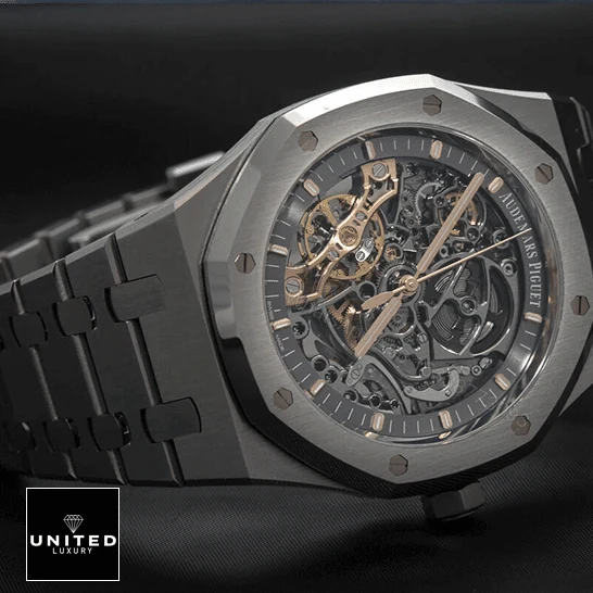 View 10 of Audemars Piguet Royal Oak Double Balance Wheel Openworked 15407ST Replica