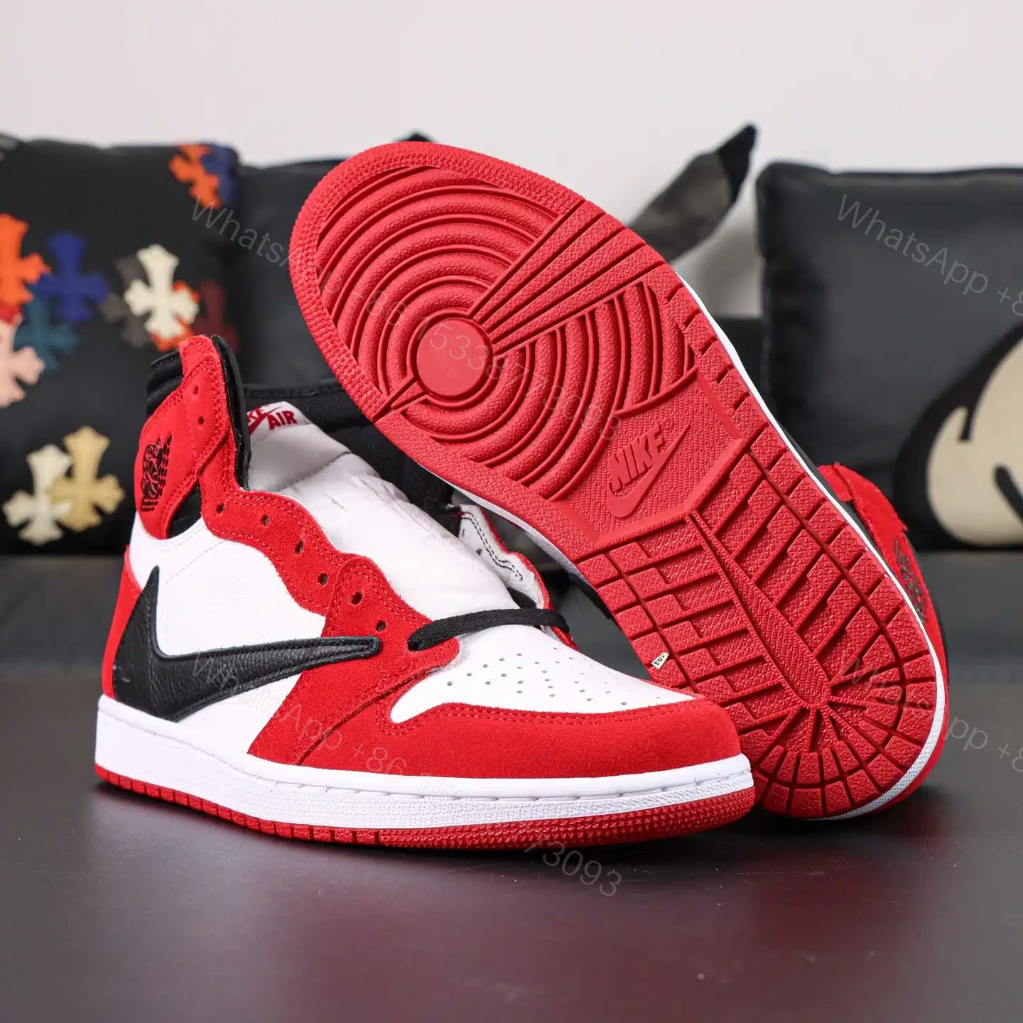 View 3 of Travis Scott x Jordan Air Jordan 1 High Chicago Reps
