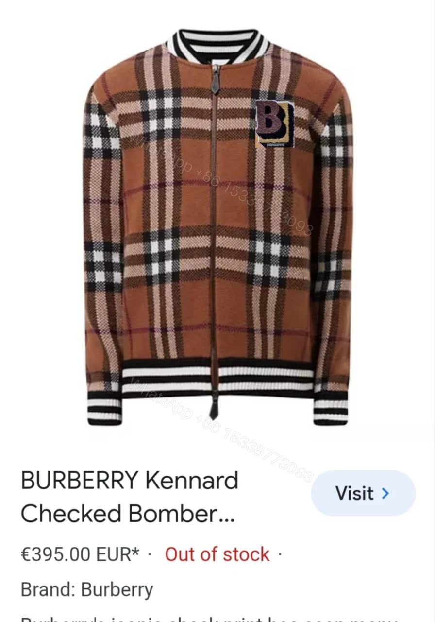 View 9 of First Copy Burberry Italian Tweed Imported Jackets
