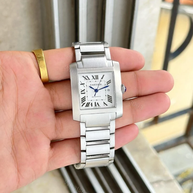 View 2 of Cartier Tank Francaise Large 38MM White Dial Automatic