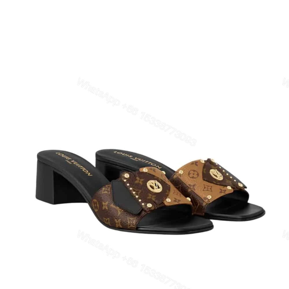 View 7 of LOUIS VUITTON LV FRAME MULE CACAO BROWN