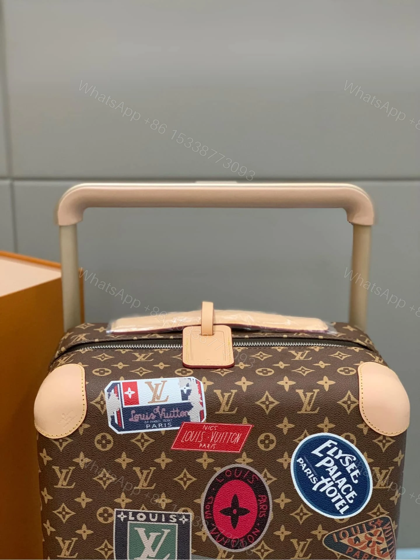 View 3 of Louis Vuitton Horizon 55 Suitcase Monogram Coated Canvas Sticker Prints 55Cm M24959