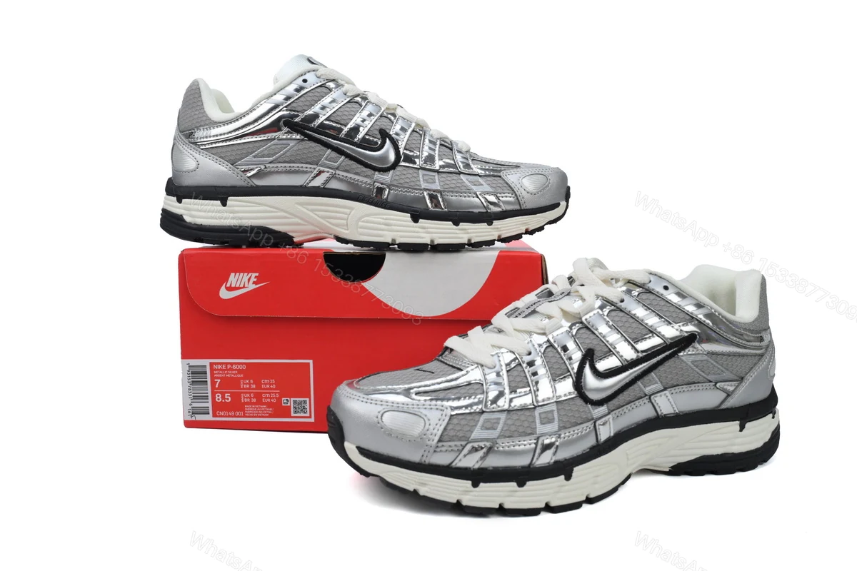 View 2 of Nike P-6000 'Metallic Silver' CN0149-001