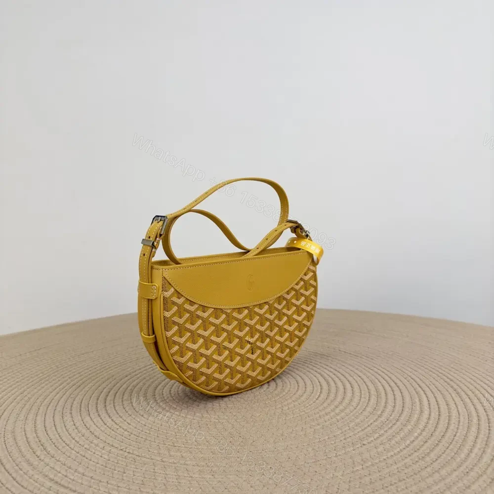 View 3 of 高仿Goyard*08CL08P單肩半月包黃色免檢版