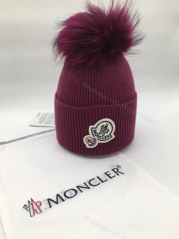 View 5 of Blush Pink Wool Beanie â€” Cozy Luxury with Pom-Pom
