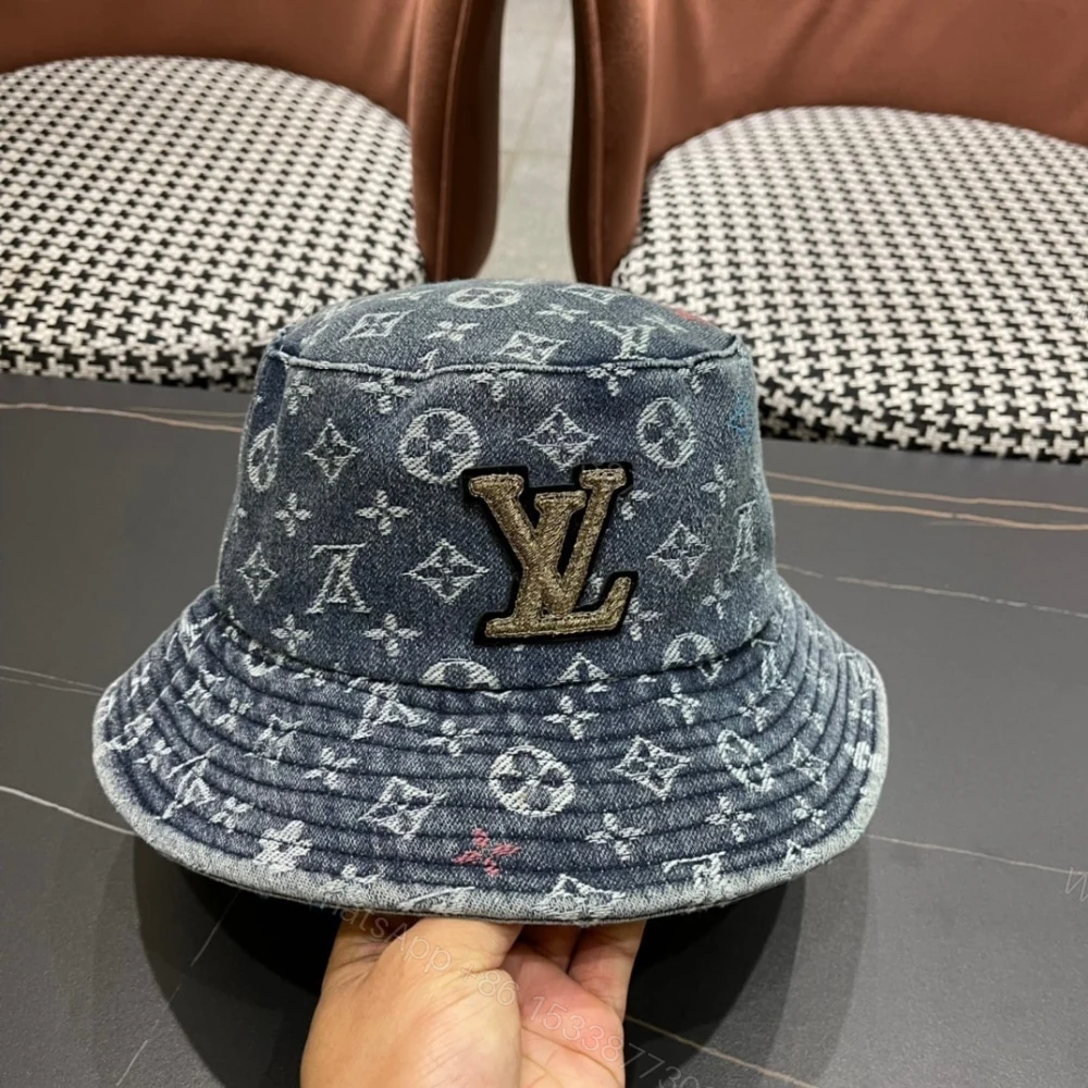 View 2 of LOUIS VUITTON MONOGRAM BUCKET LV LOGO DENIM BLUE