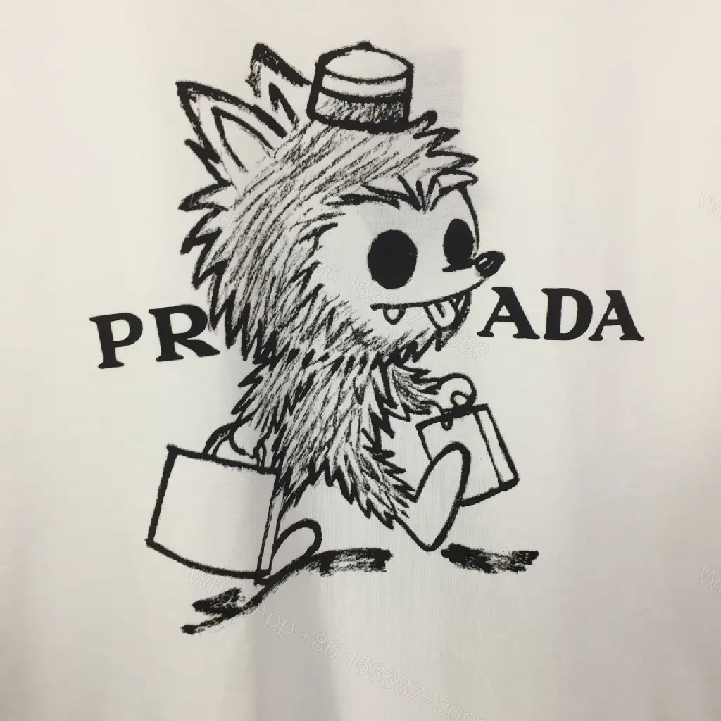 View 7 of White Cotton Graphic Tee - Premium Streetwear Style, Relaxed Fit