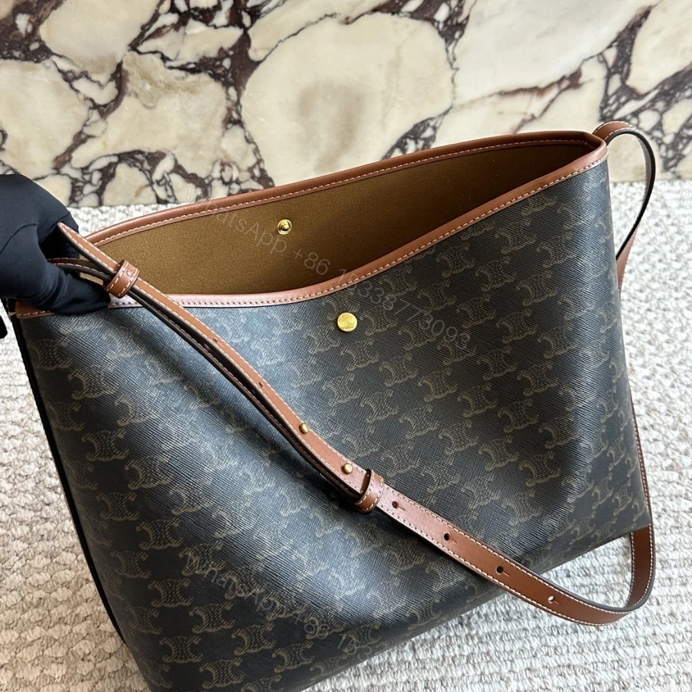View 2 of Celine Soft Shopper Bag In Triomphe Canvas 33Cm