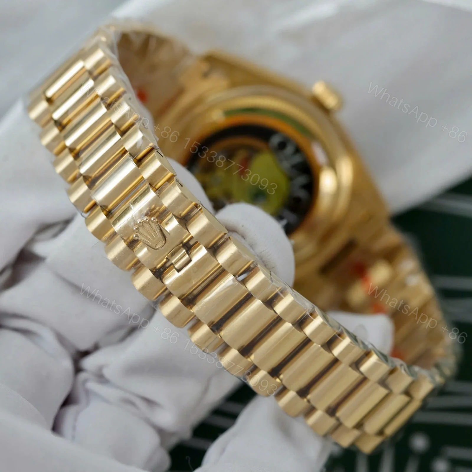 View 5 of Replica Rolex Day-Date Gold Dial 118238 36 mm