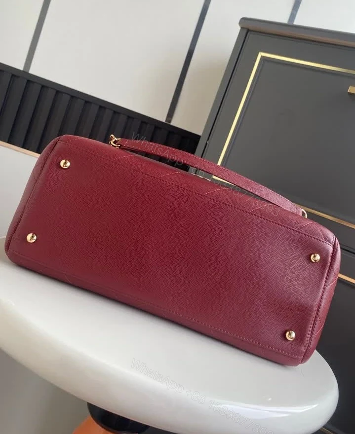 View 8 of Chanel Replica Shopping Tote Bag 6024 Grained Calfskin