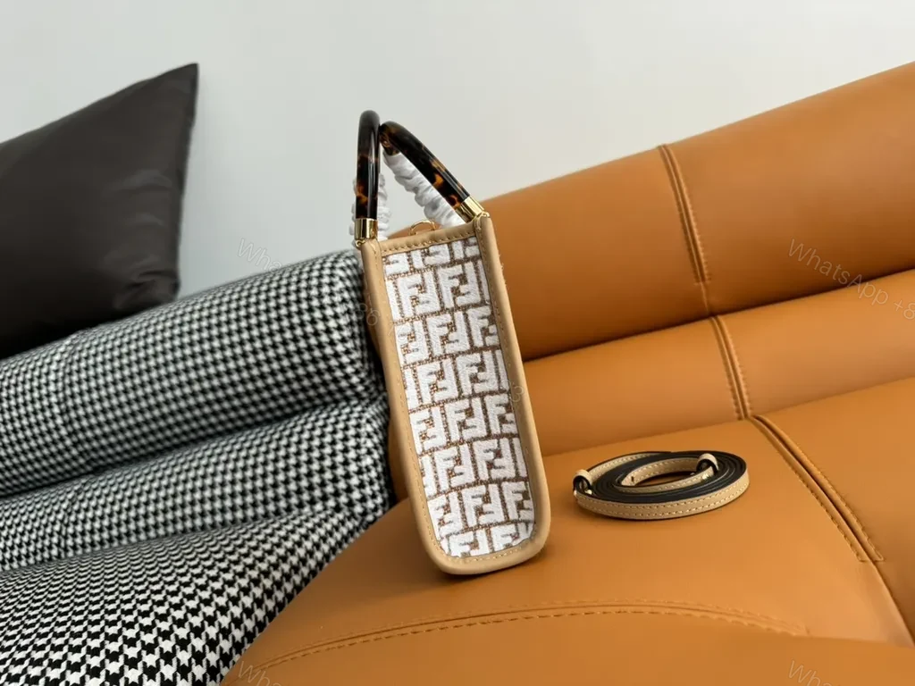 View 7 of Compact Luxury Bag: FF Pattern, Structured, All-Day Versatility