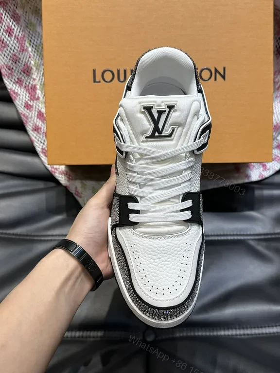 View 5 of Modern Signature Sneaker: Premium Leather, Minimalist LV-Inspired Design