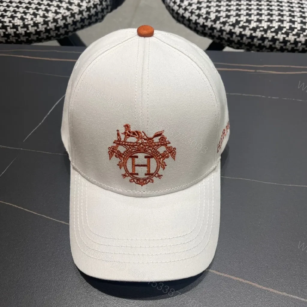 View 8 of White Cap with Red Crest – Structured Everyday Luxury Cap