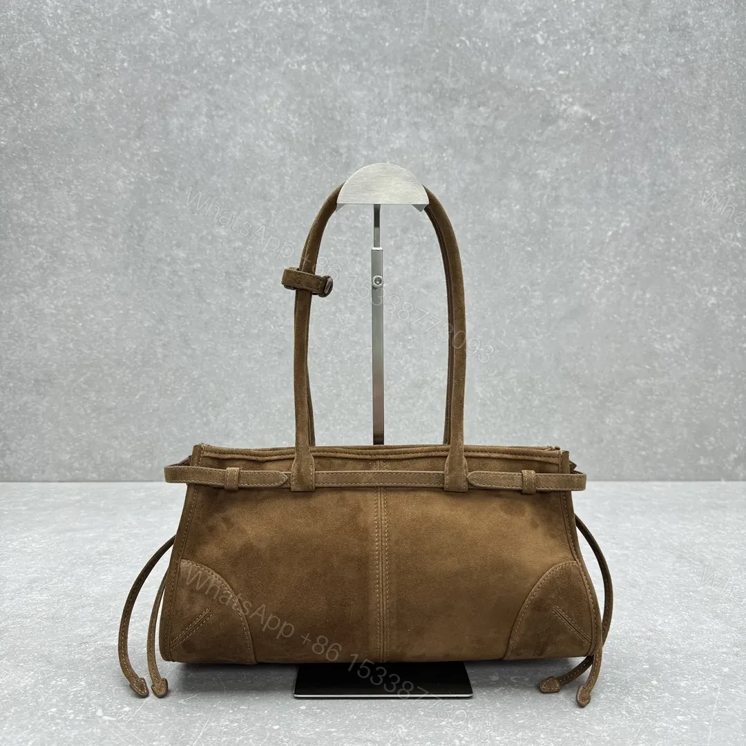 View 3 of Prada Bonnie medium suede handbag for Women