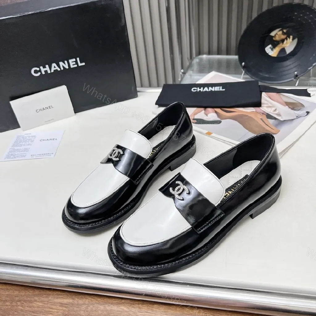 View 5 of Monochrome Patent Loafers: Sleek, Cushioned Comfort Shoes