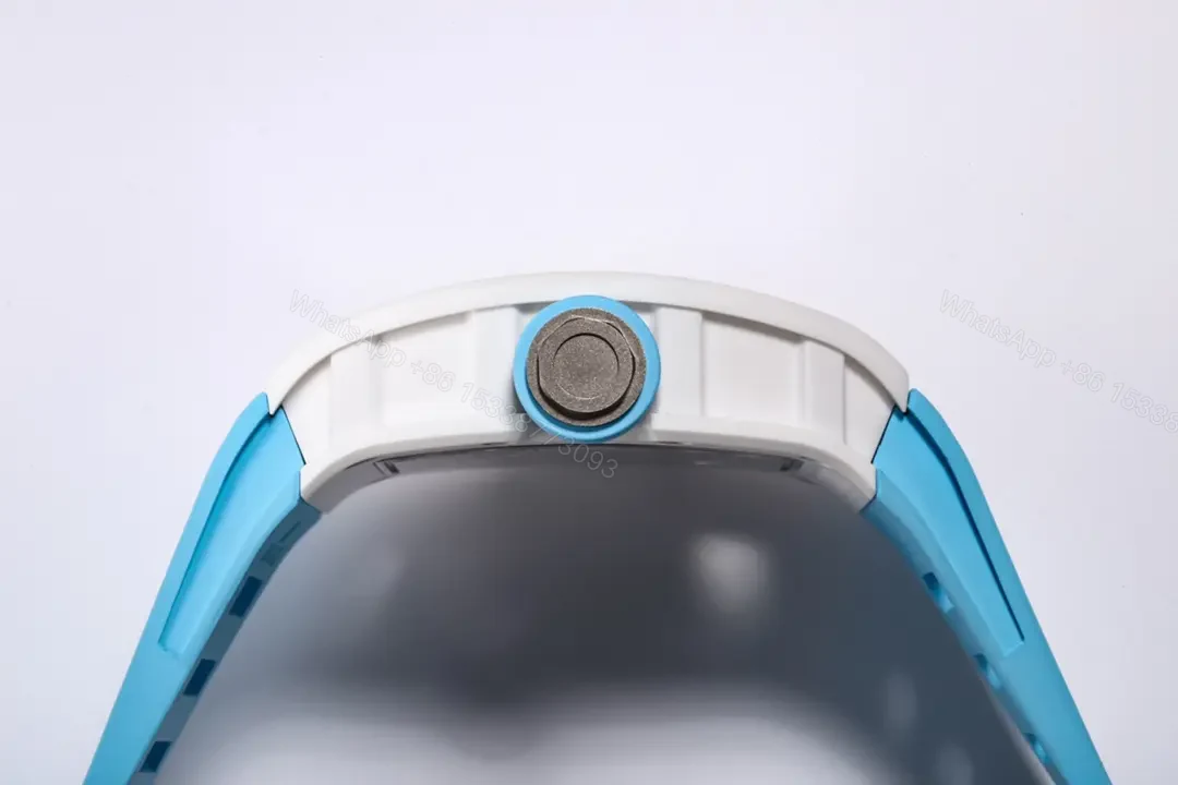 View 4 of KV Factory BBR Richard Mille RM055 White Ceramic Blue Strap