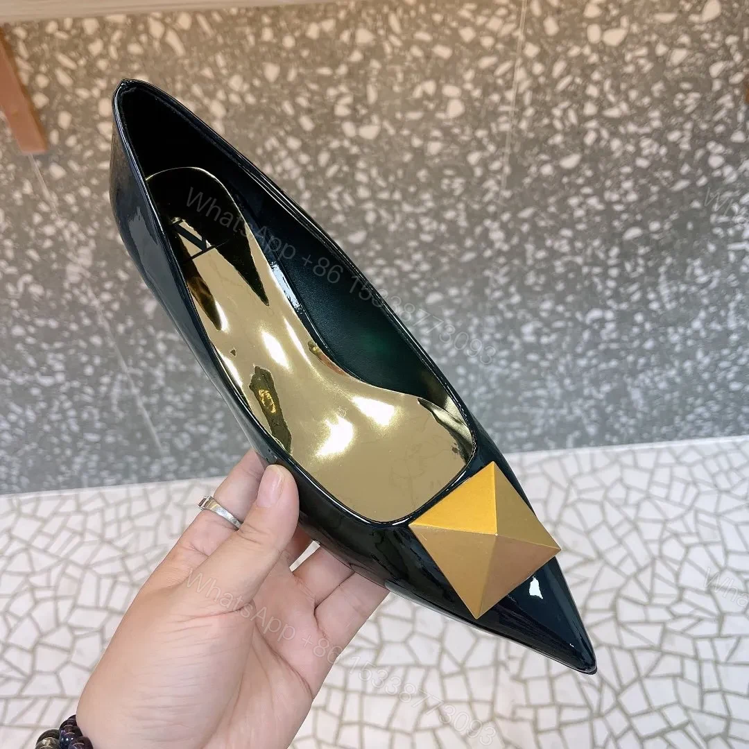 Valentino Women Black Patent Leather Flats — view 1