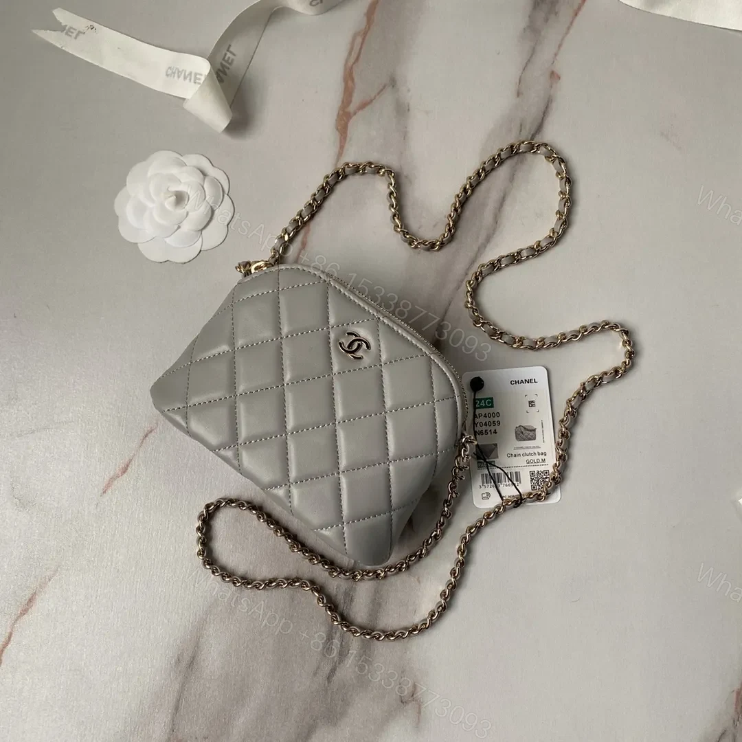 View 5 of CHANEL Black Leather Makeup Bags