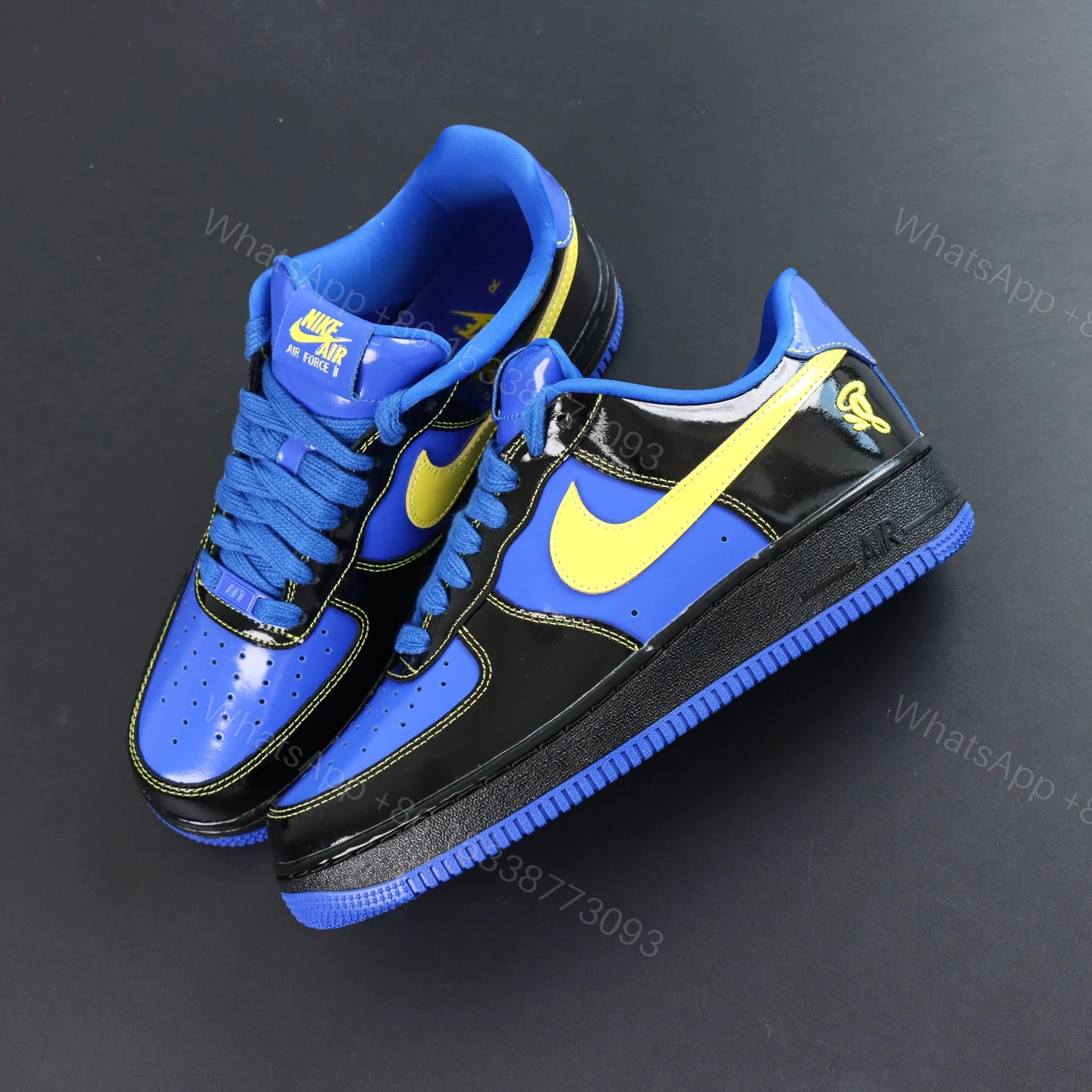 View 9 of Central Cee x Air Force 1 Low Black Yellow Blue
