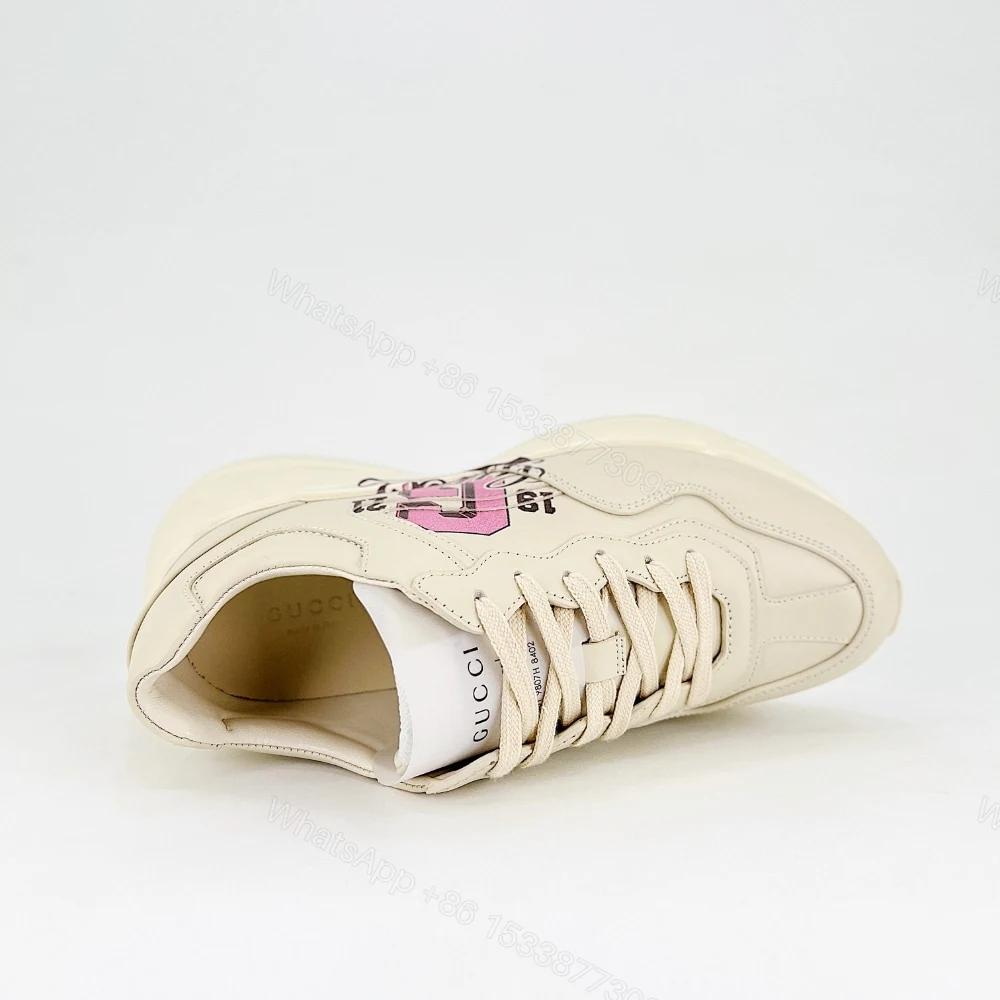 View 4 of Gucci Women’S Rhyton Trainer Ivory 817482 UPG00 9522