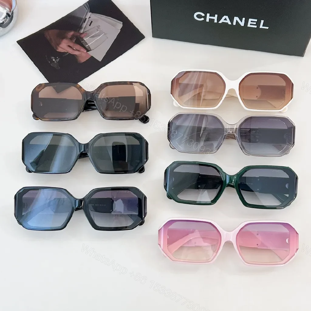 View 9 of Chanel-Inspired Luxe Shield Sunglasses: Modern Geometry, All-Day Comfort
