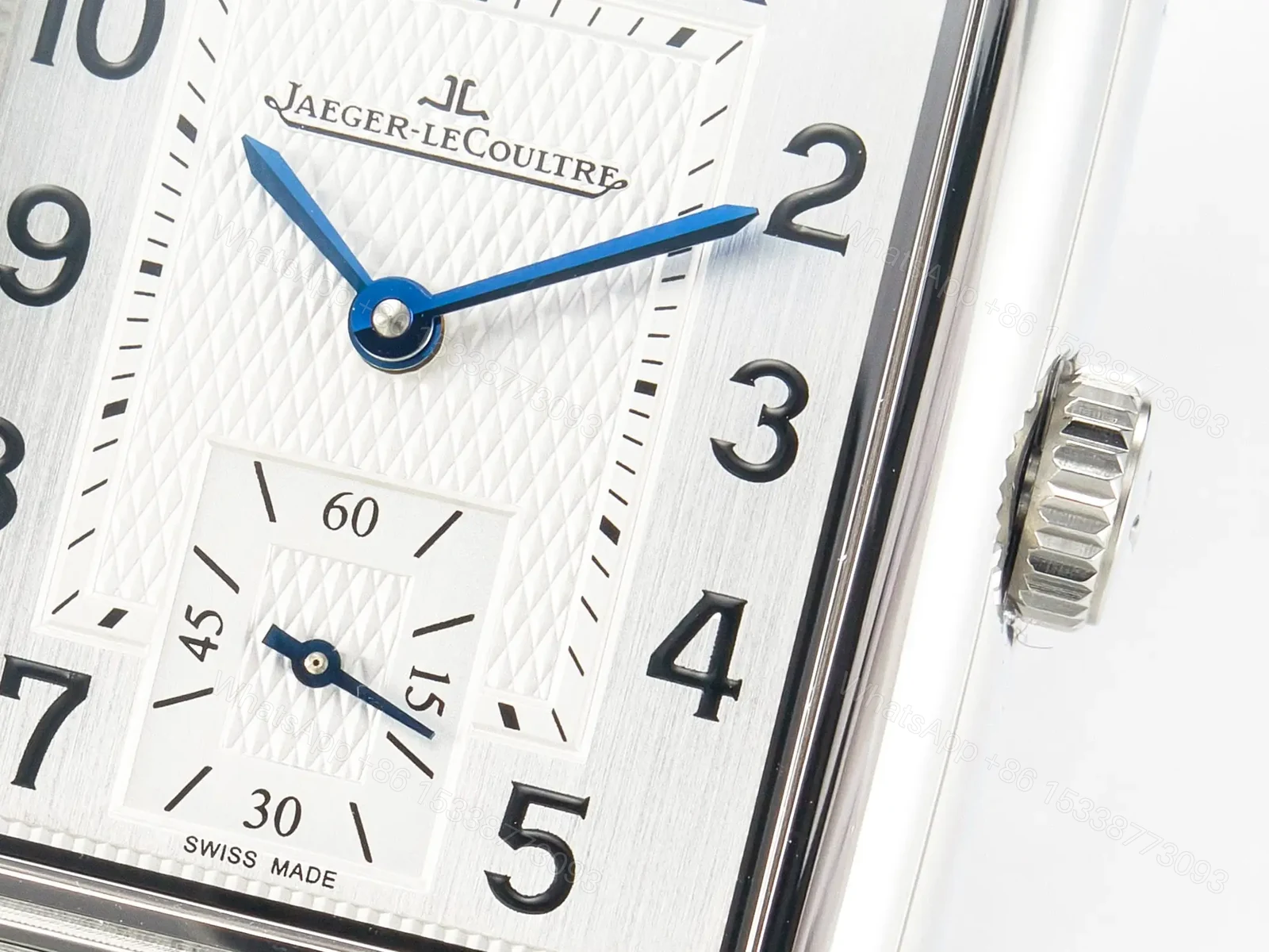 View 10 of Reverso Classic Duoface Small Seconds SS MGF Best Edition White Guilloché Dial on Red Leather Strap A854A