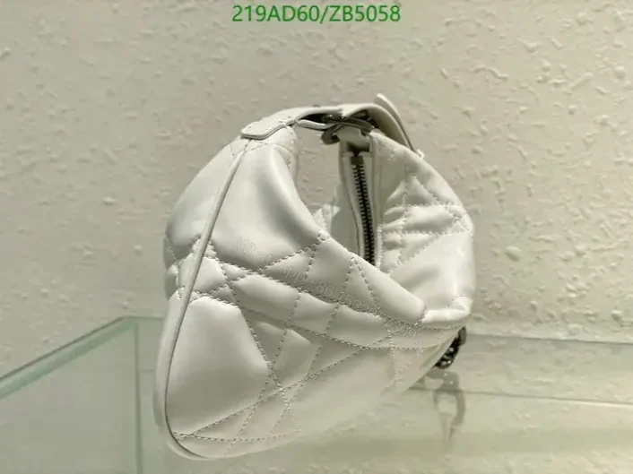 View 8 of Dior Replica Quilted Leather Medium Bag ZB50585 in Black and White