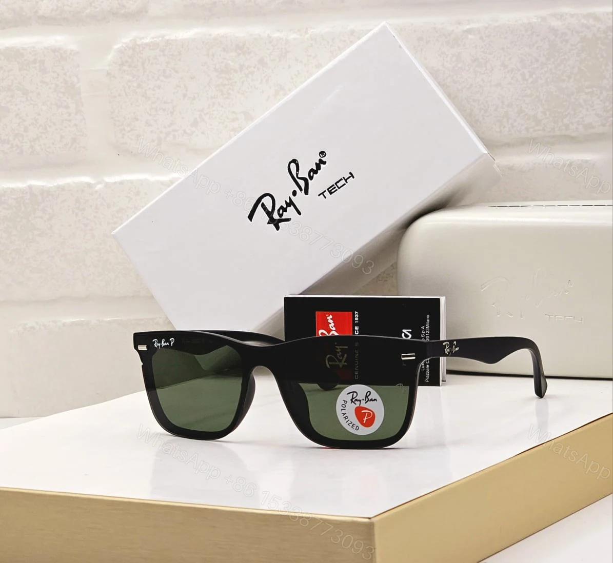 View 8 of Ray-Ban Tech Wayfarer Polarized Grey Lens