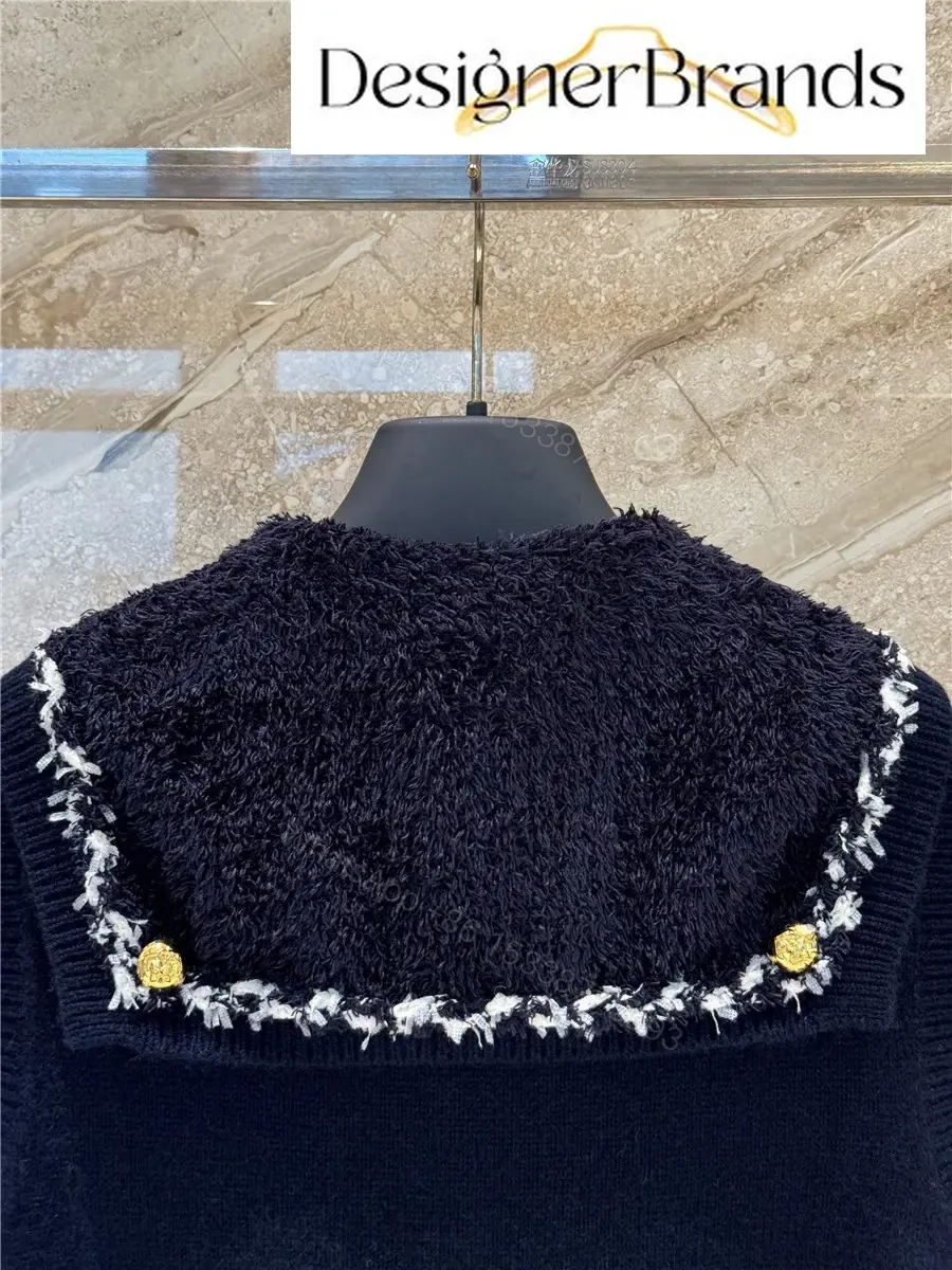 View 9 of Louis Vuitton Sailor-Collar Knitted Dress