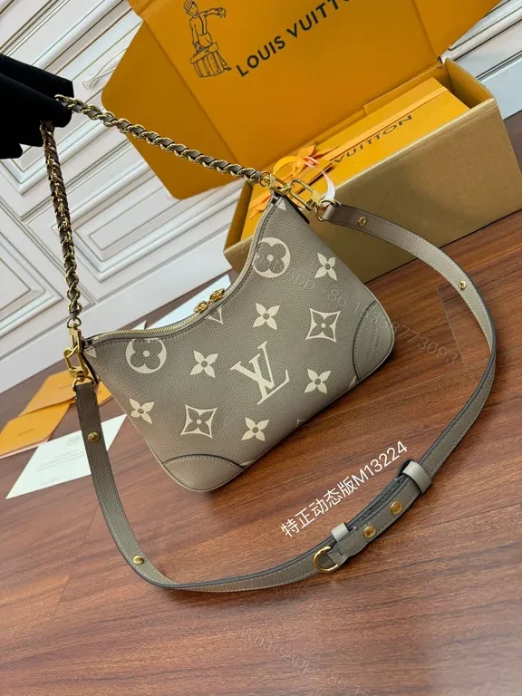 View 2 of Chic Monogram Handbag with Chain â€“ Everyday Luxury Bag