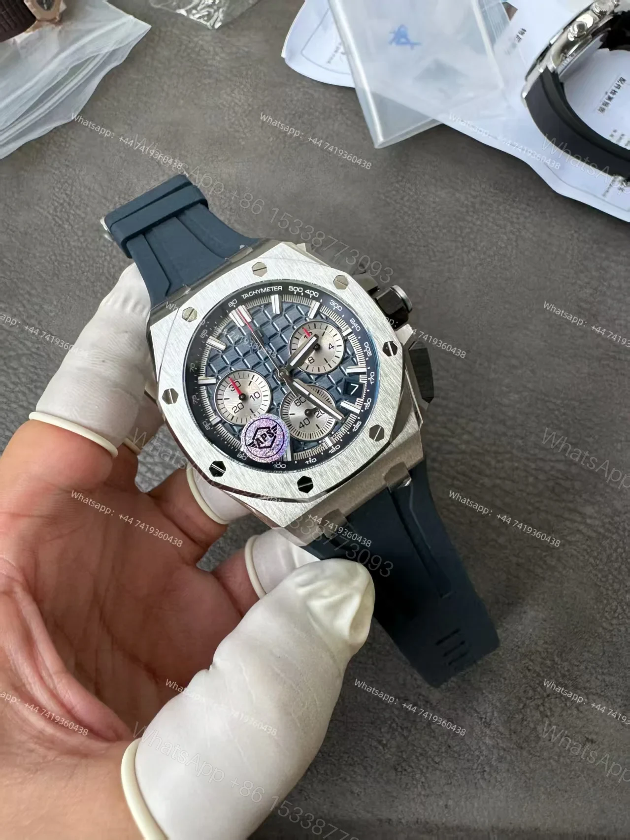 View 5 of Audemars Piguet Super Clone Royal Oak Offshore Blue Dial 26420 Chronograph 43mm