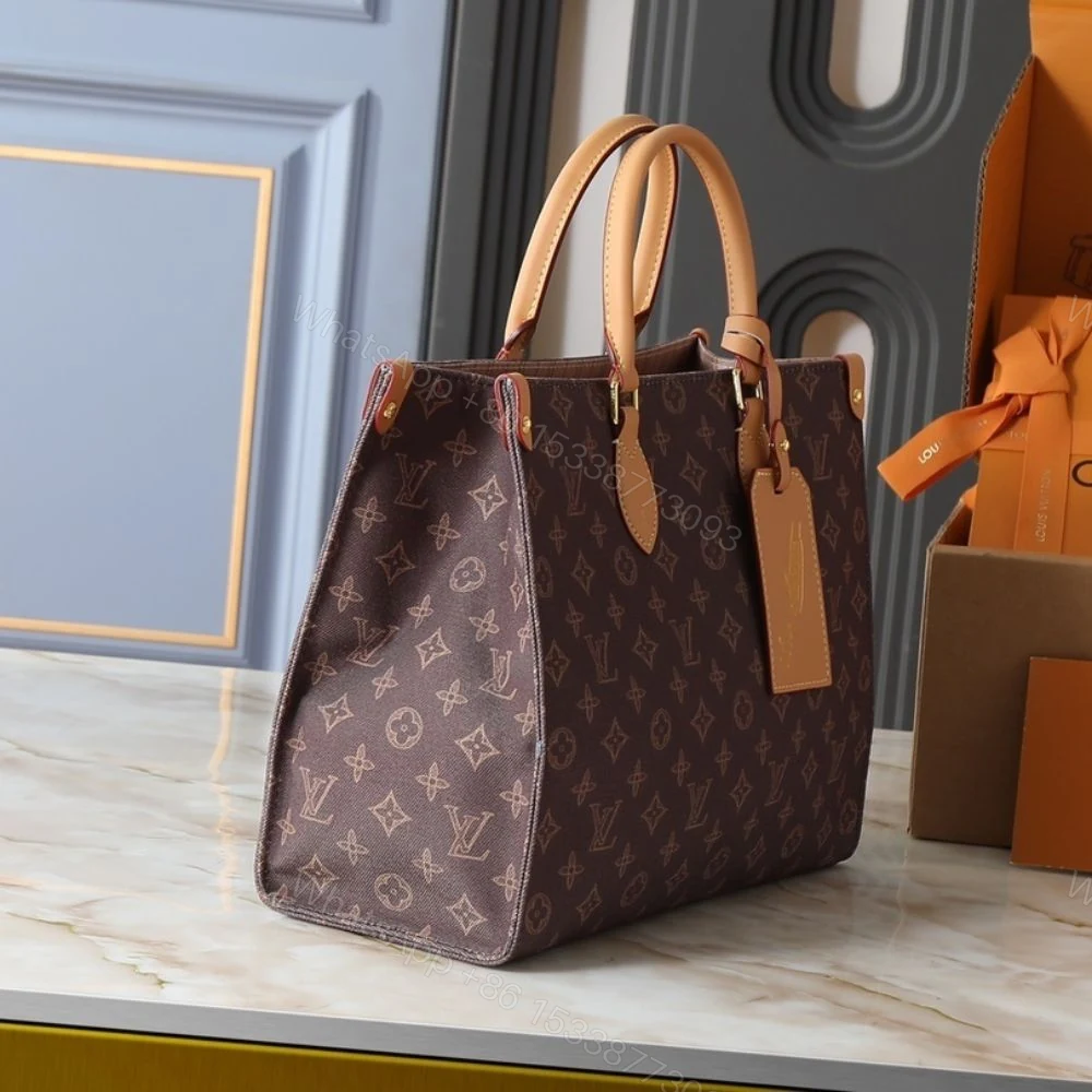 View 3 of Louis Vuitton Onthego MM Monogram Origine Ebène 35Cm