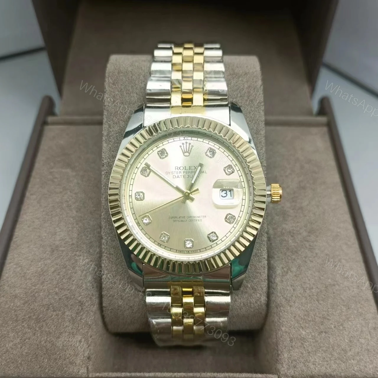 View 2 of Rolex Datejust Gold Watch 41Mm